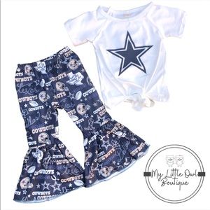 Kids Toddler Dallas Cowboys Bell Bottom Outfit